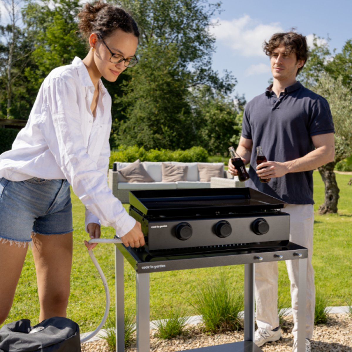 Plancha Gaz, TEMPO couleur unique, COOK IN GARDEN
