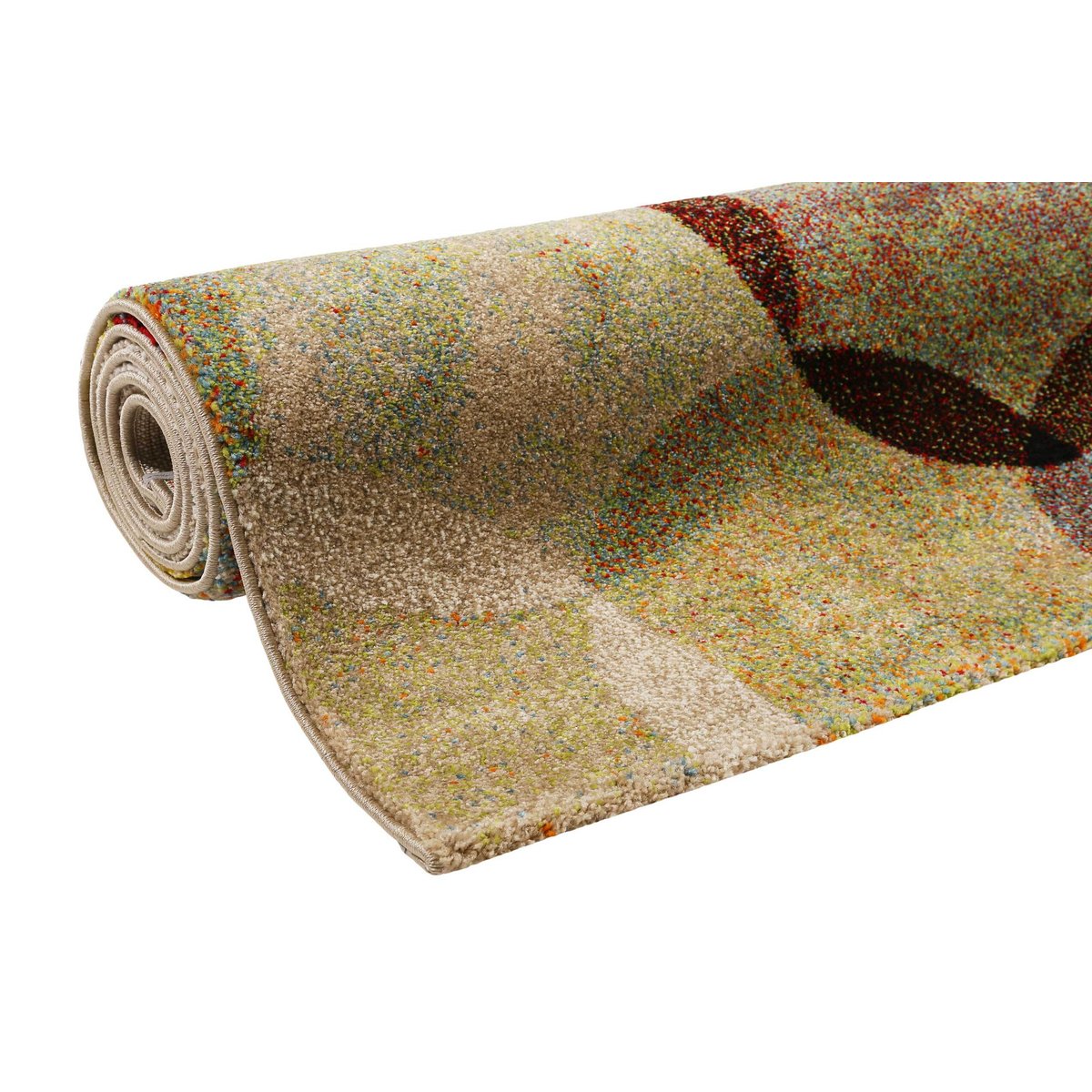 Tapis salon moderne look vintage chiné , Modernina coloré, ESPRIT