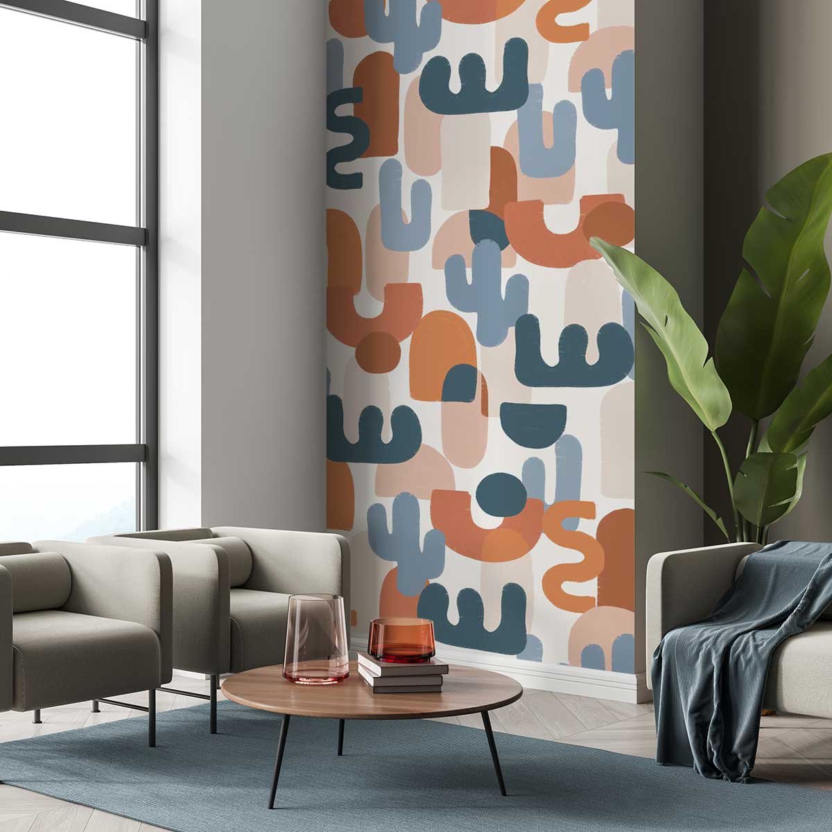 Papier peint lakota point intissé, HEXOA