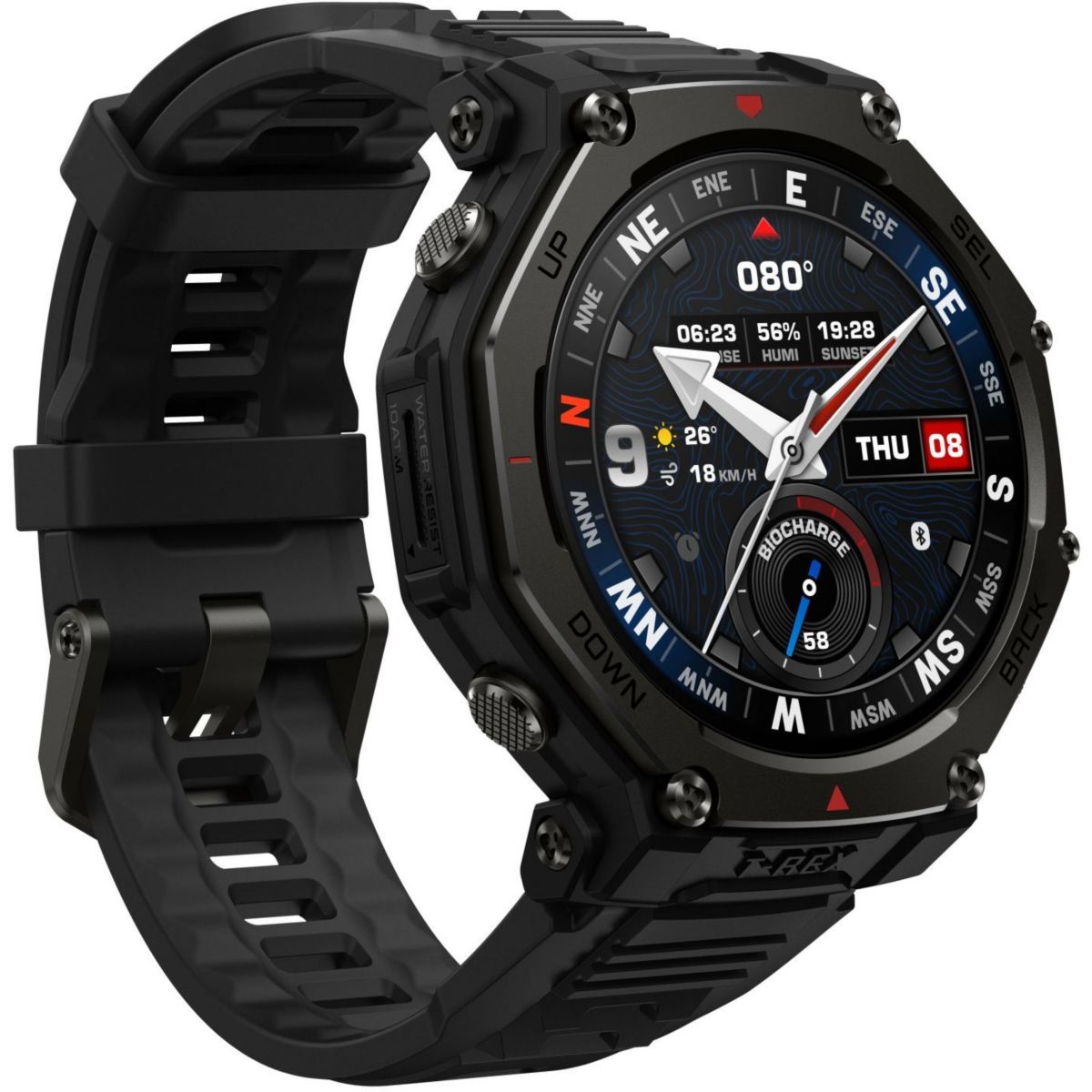 Montre sport T-REX 3 PRO 48mm Black noir, AMAZFIT