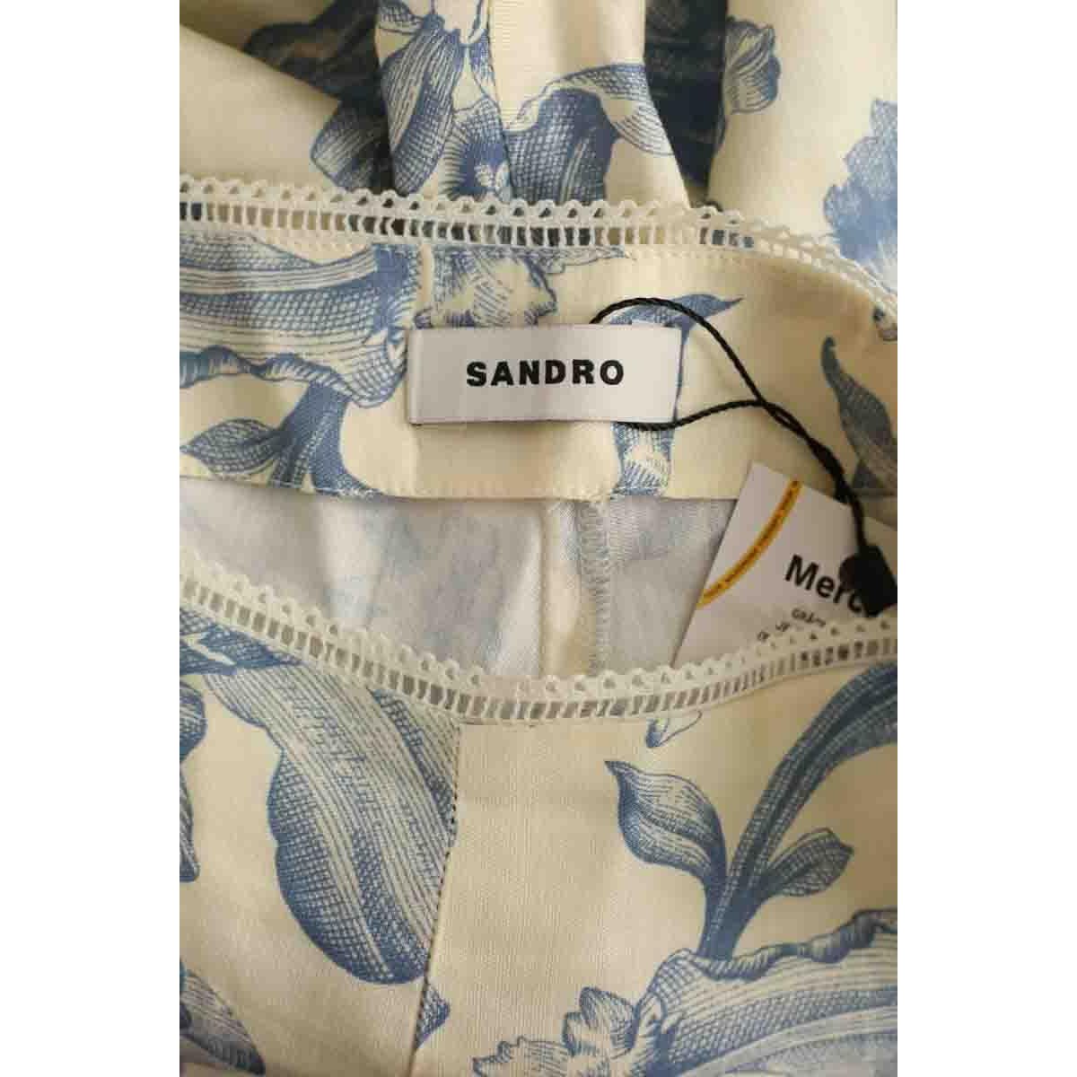 Pantalon - Très Bon État ecru, SANDRO