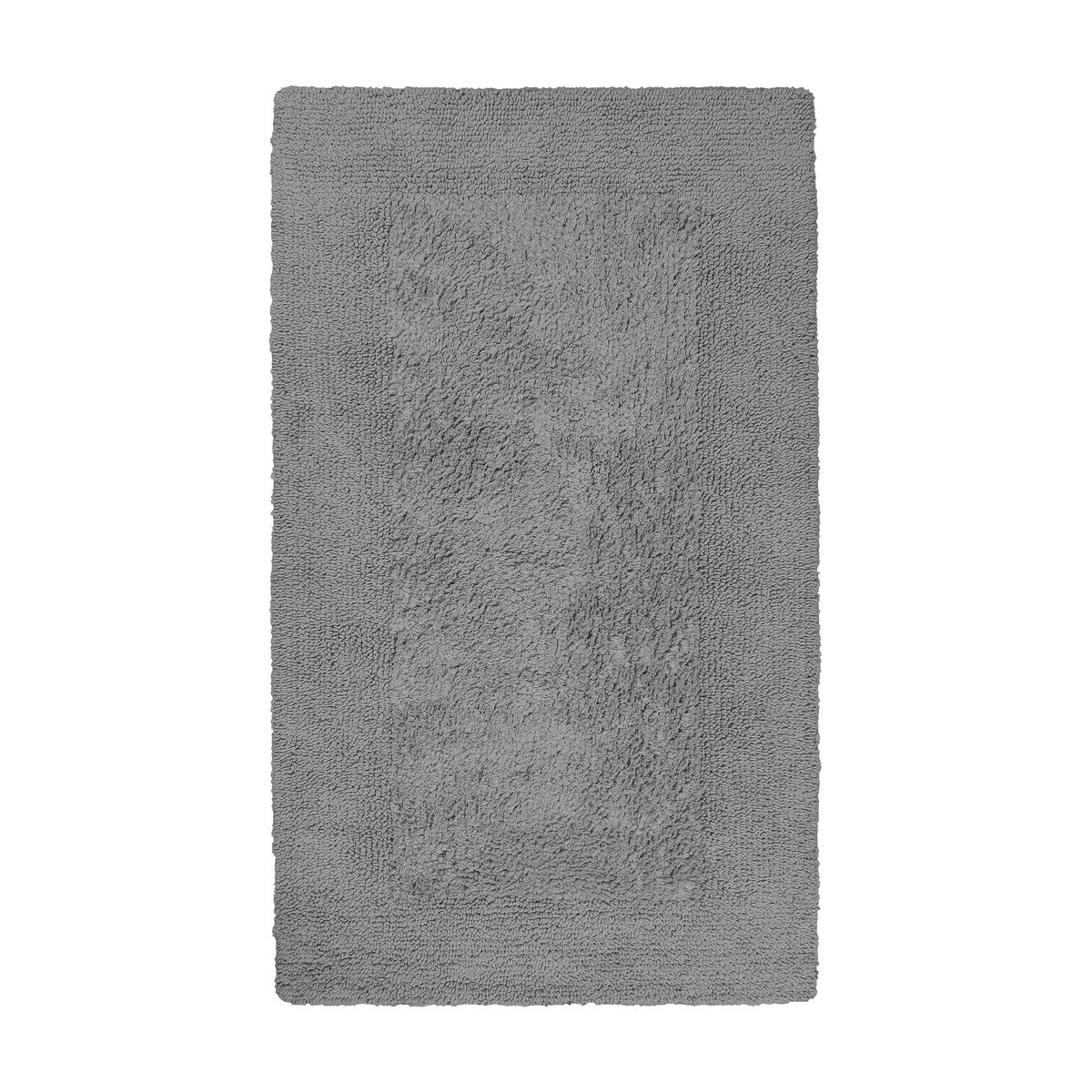 Tapis de bain coton doux réversible , FINN gris, WECON HOME
