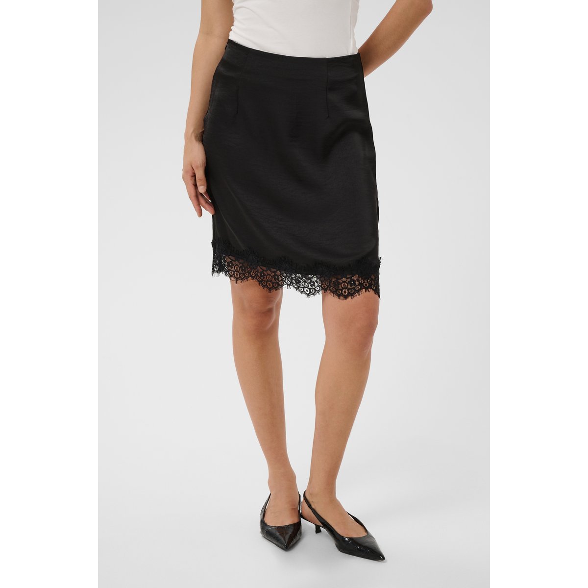 Jupe - tissage léger noir black deep cc, KAFFE
