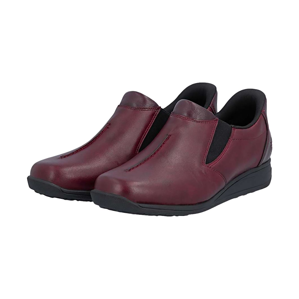Basket Cuir rouge, RIEKER