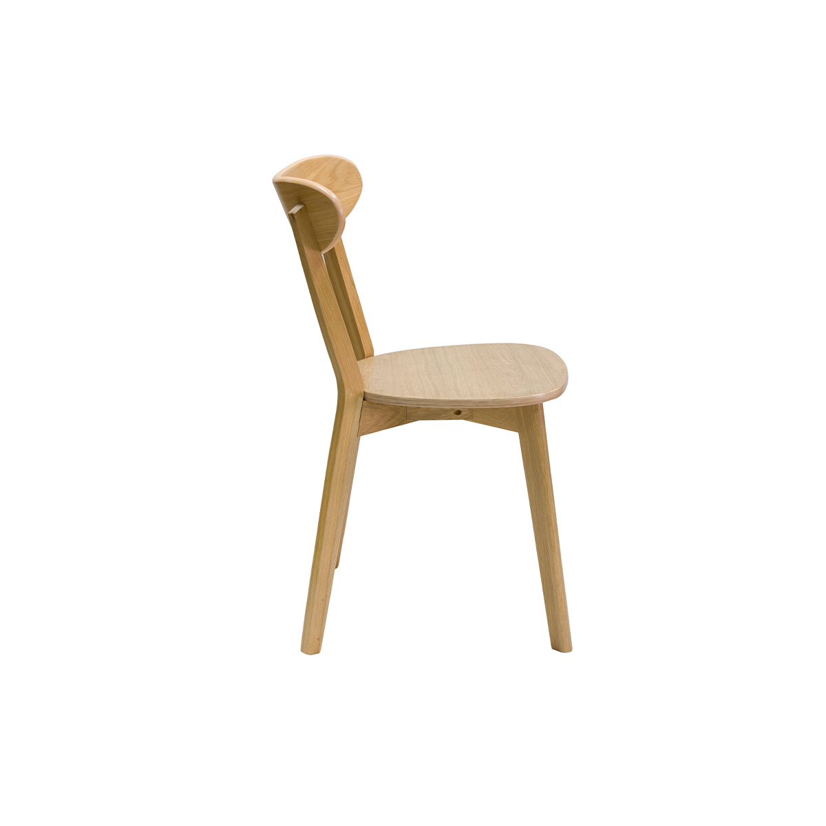 Chaises vintage en bois (lot de 2) DOVE chêne clair, MILIBOO