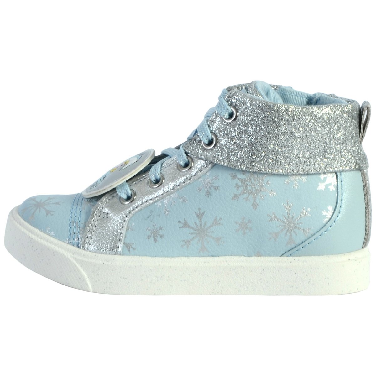 Basket Montante Cuir City Ice k bleu clair, CLARKS