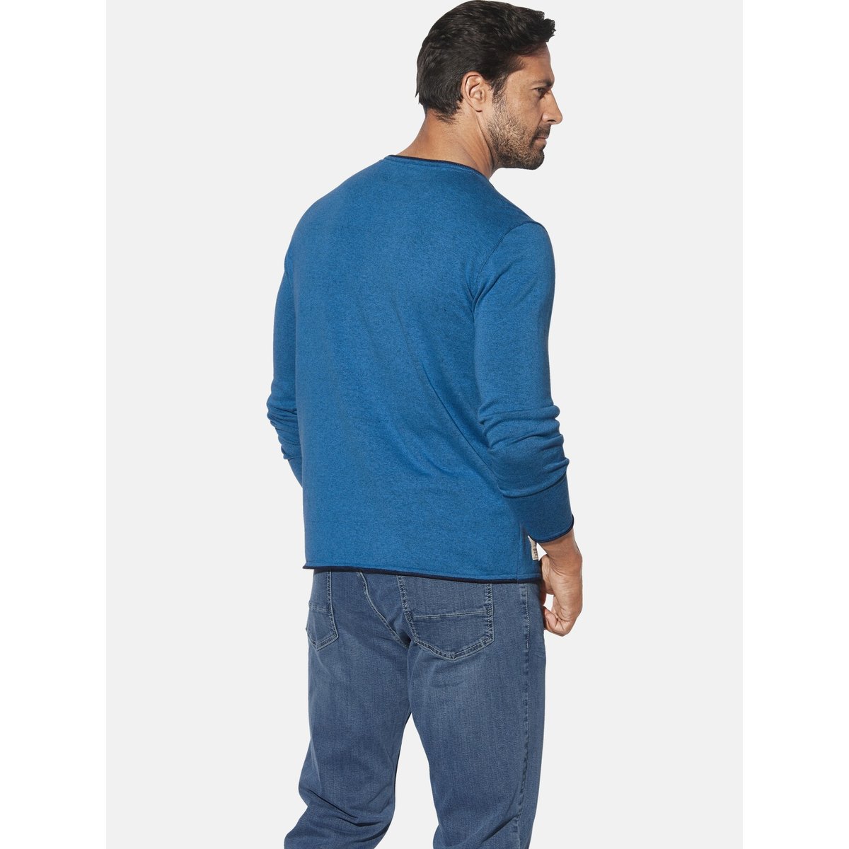 Pull AKSELBERG bleu, JAN VANDERSTORM