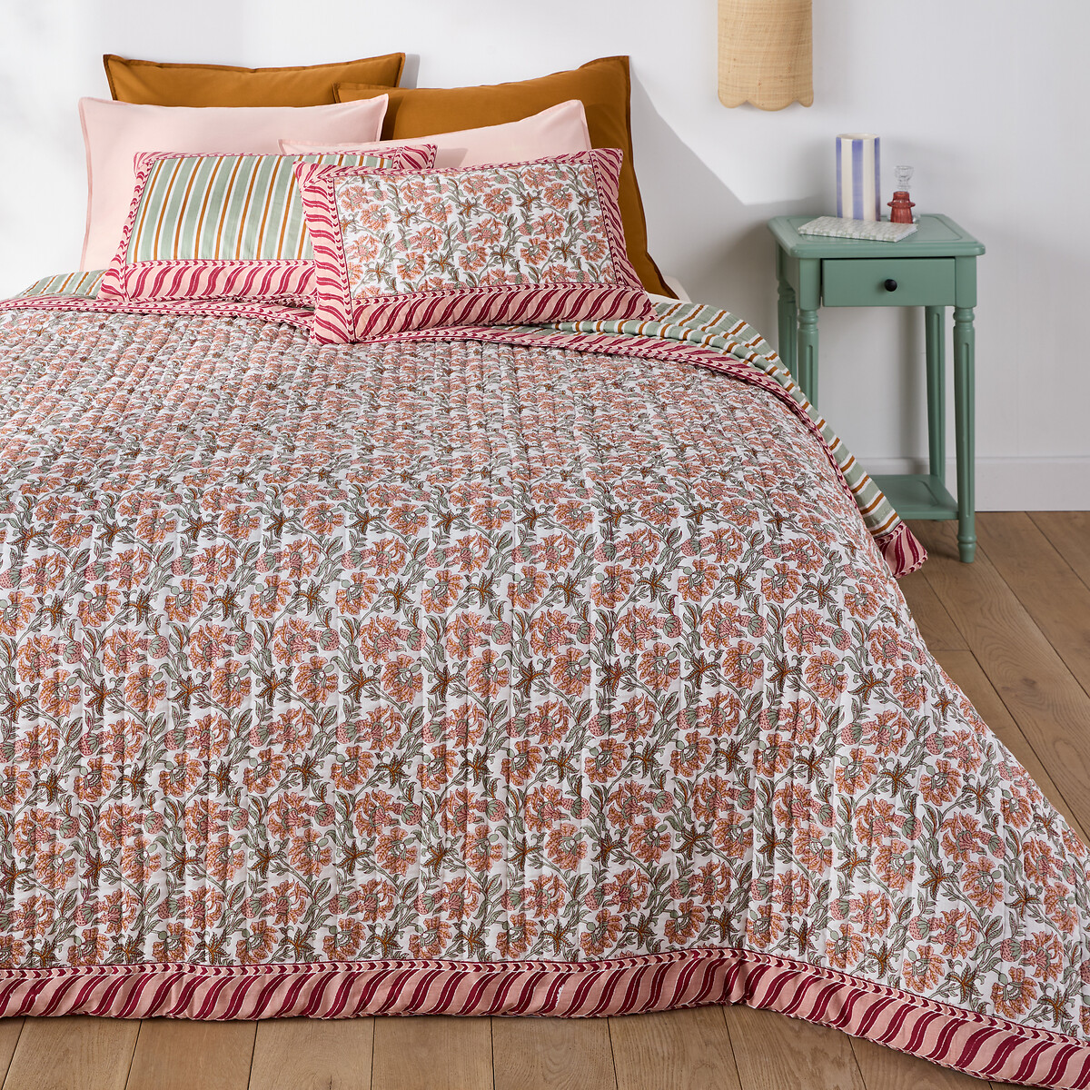 Couvre lit matelassé, Hyacinthe imprimé, LA REDOUTE INTERIEURS