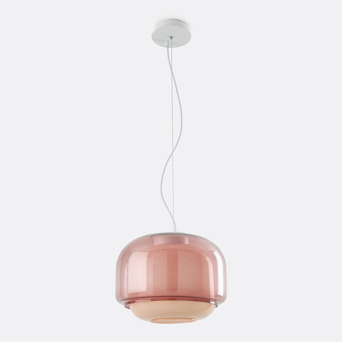 Suspension en verre coloré Ø30,5 cm, KINOKO nude, LA REDOUTE INTERIEURS