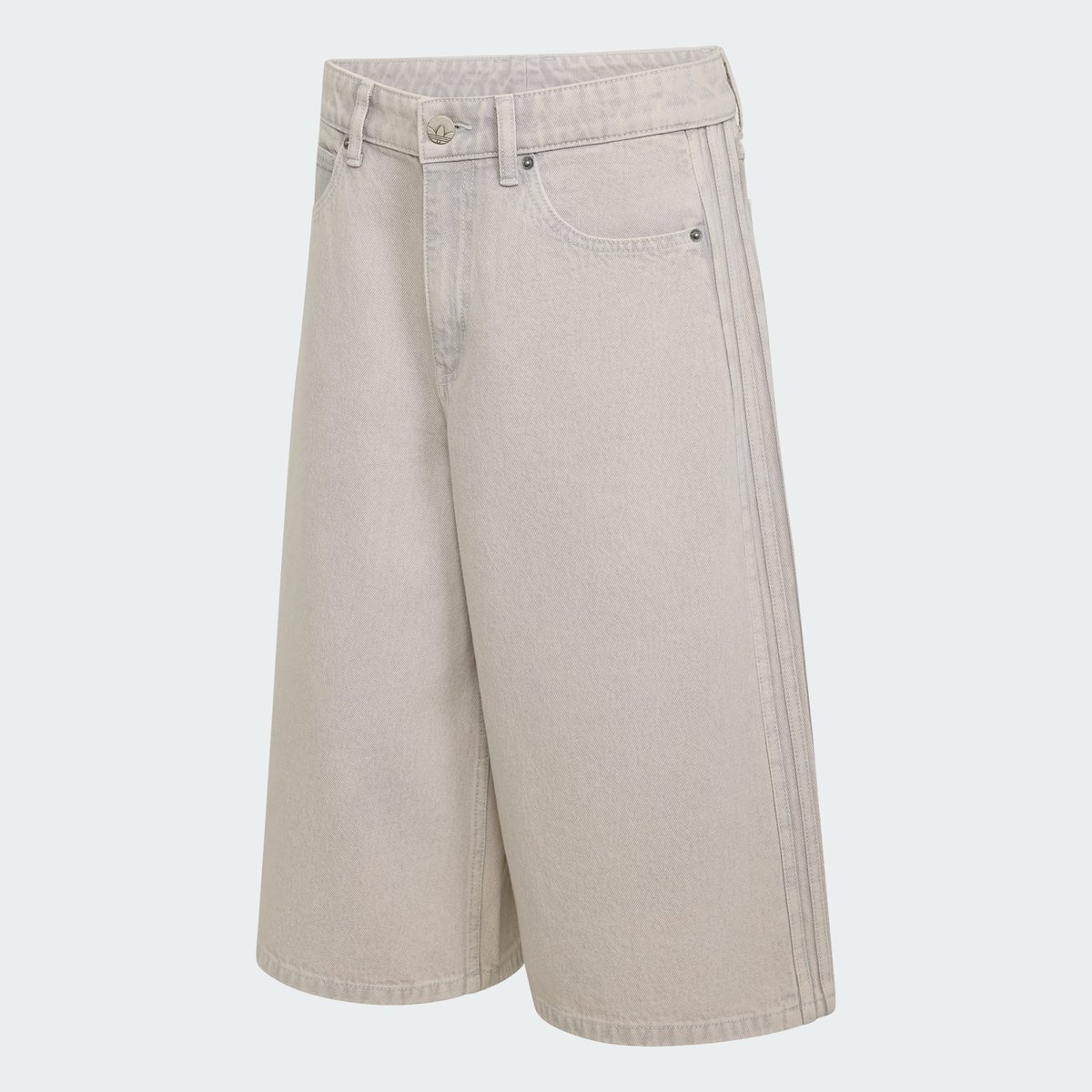 Jort En Denim À Taille Mi-Haute Jort En Denim À Taille Mi-Haute clear grey denim, adidas Originals
