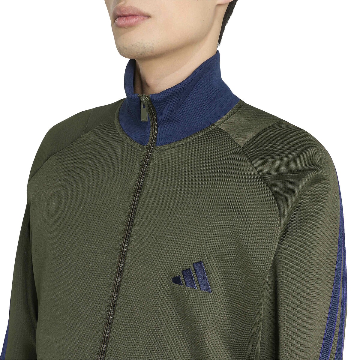 Sweat col montant vert kaki/marine, ADIDAS SPORTSWEAR
