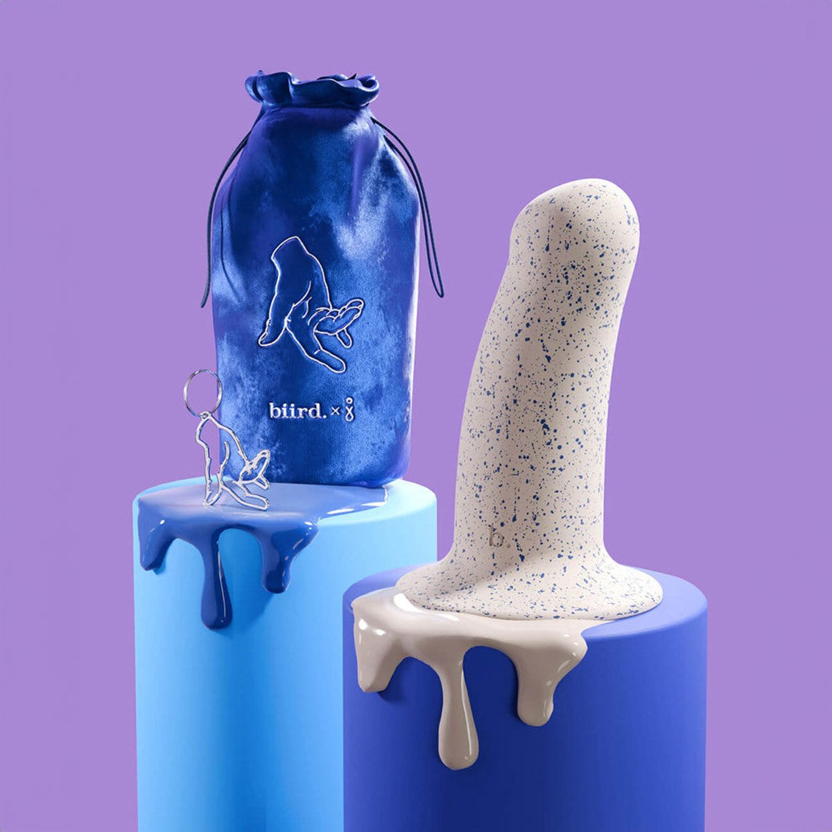 Vibromasseur non vibrant Boo x Jouissance Club blanc, BIIRD