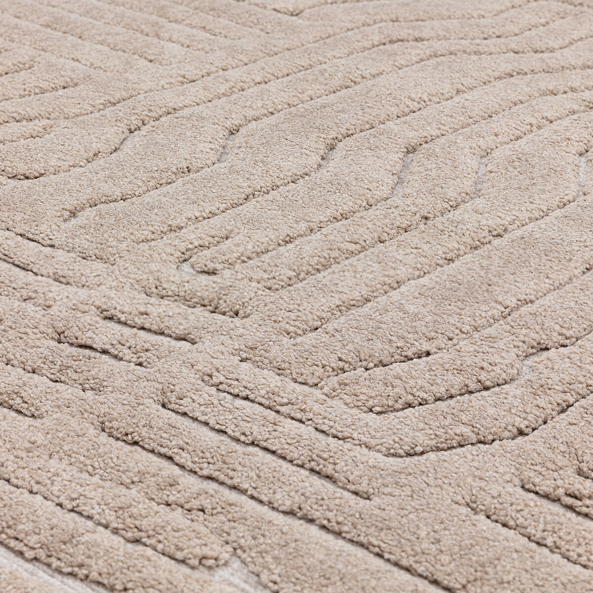 Scandi 3D Abstract Pattern Rug natural, ÉDITÉ