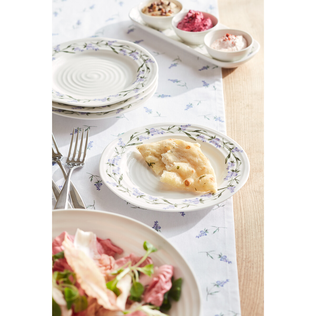 Set of 4 Lavandula Side Plates white, SOPHIE CONRAN FOR PORTMEIRION