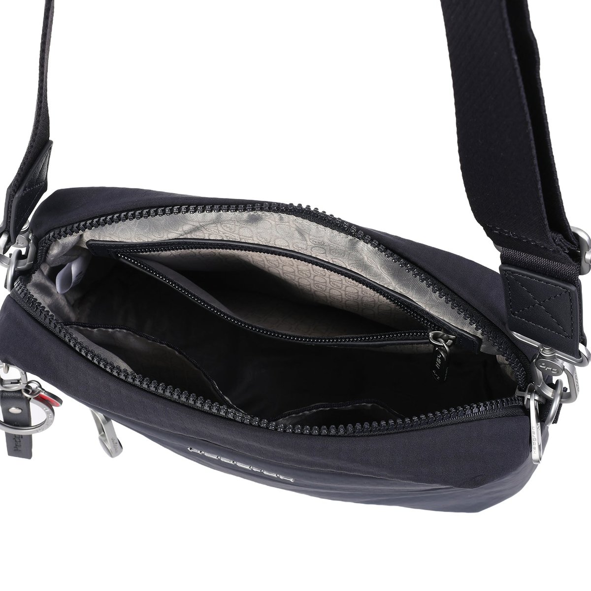 Sac bandoulière compact avec protection RFID vulcan blue, HEDGREN