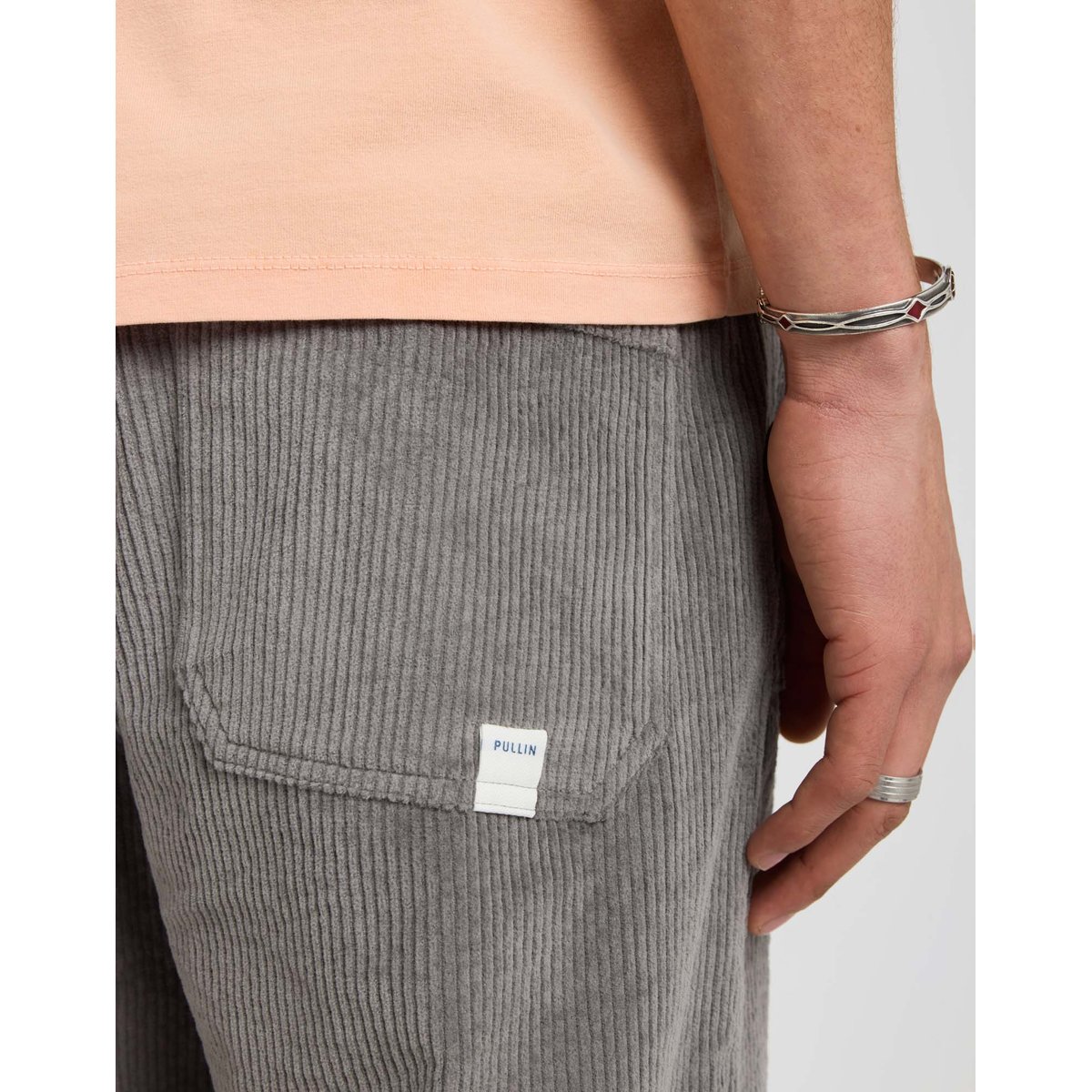 PANTALON LOOSE VELOURS ROYMOUSE gris, PULLIN