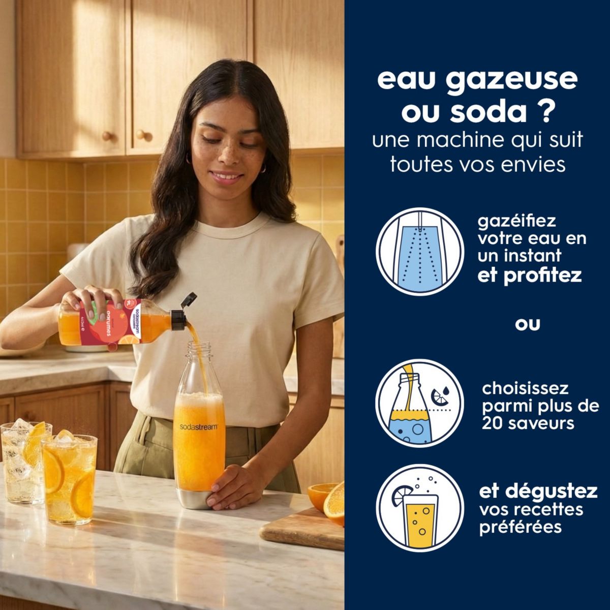 Machine à soda ENSO 1013611330 couleur unique, SODASTREAM