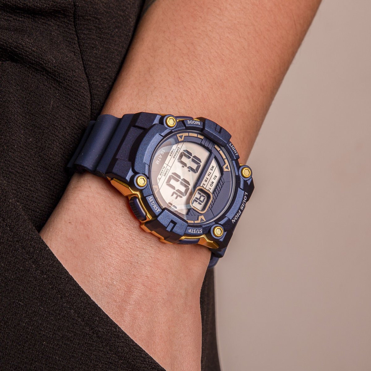 Montre Digital TEDDY bleu bleu bleu foncé, LOUIS PION