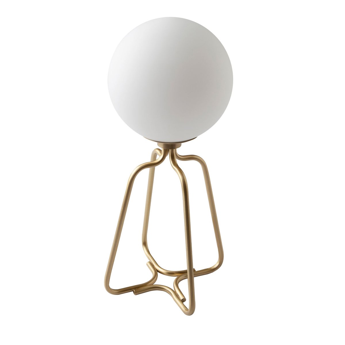 Lampe de bureau acier et verre blanc | or, ANGEL CERDA