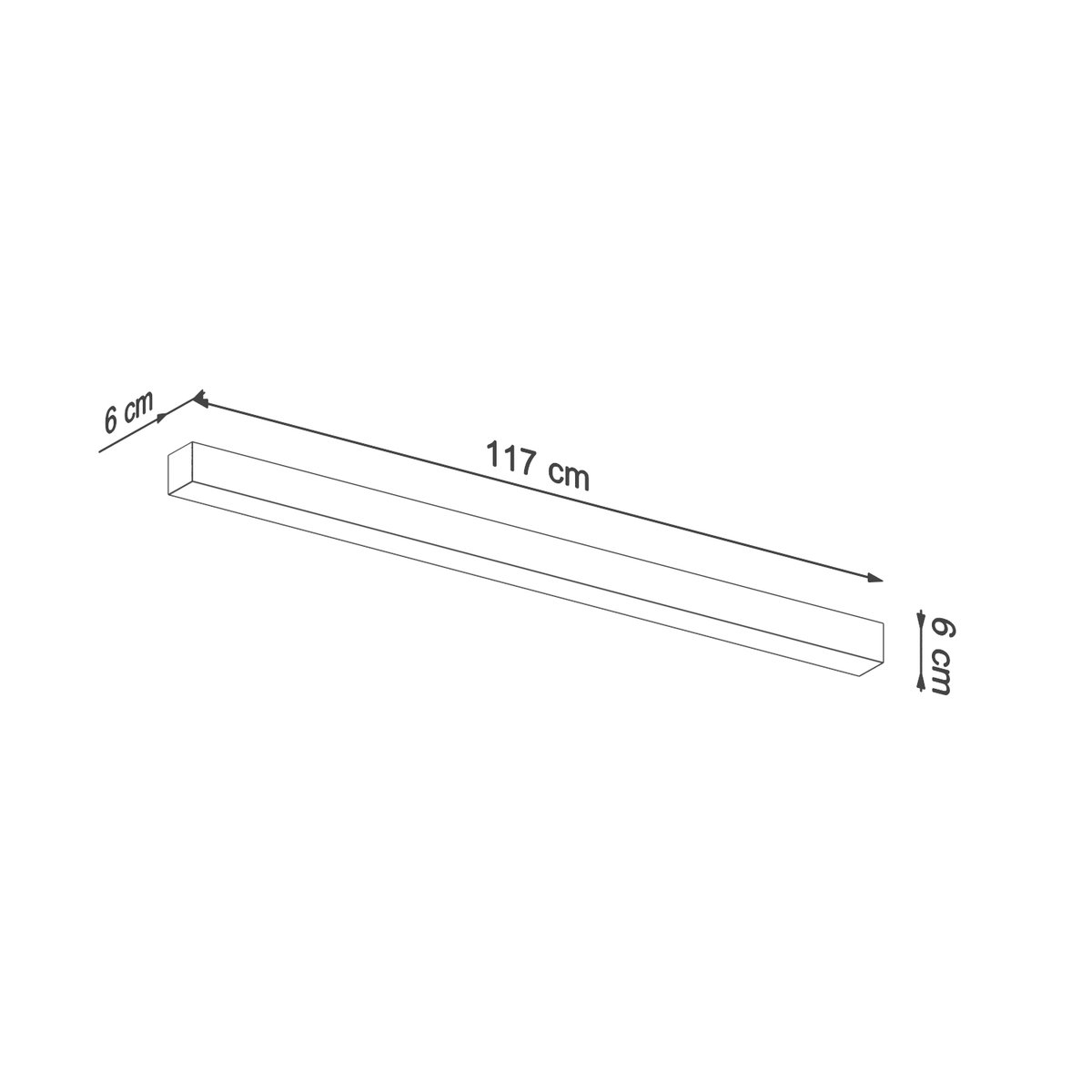 Plafonnier Aluminium Blanc LED 1 Pinne blanc, EDEN