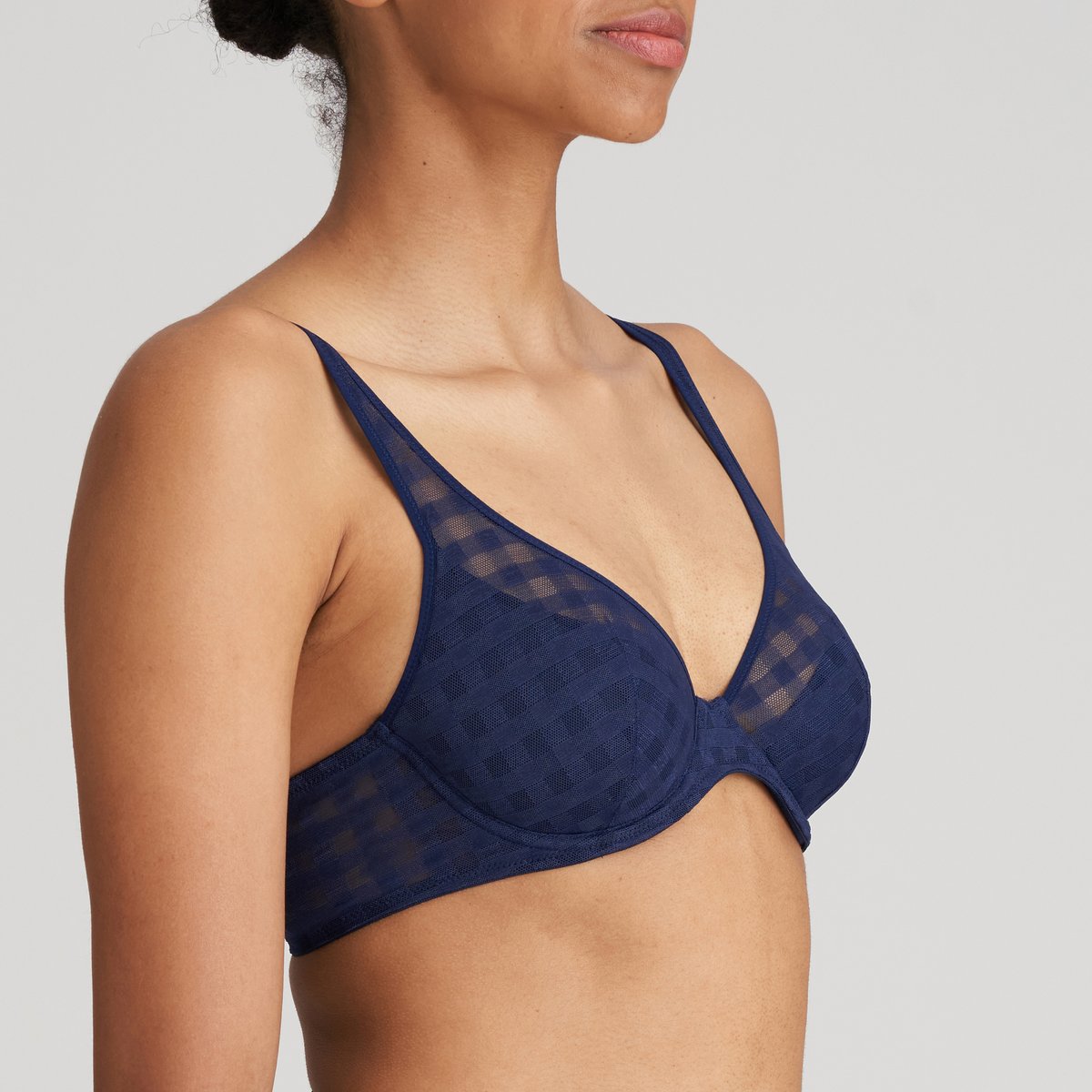 Soutien gorge demi-mousse plongeant JEREME bleu - bleu saphire, MARIE JO