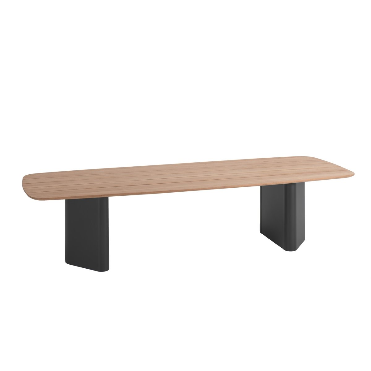 Table de jardin en teck et aluminium, ROSSI autres, GESCOVA