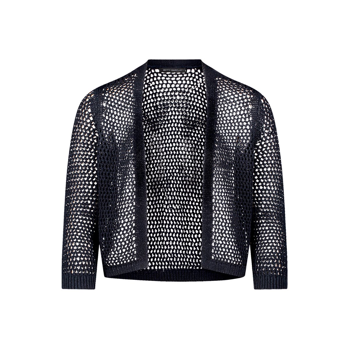 Cardigan en grosse maille à motif ajouré dark sky, BETTY BARCLAY