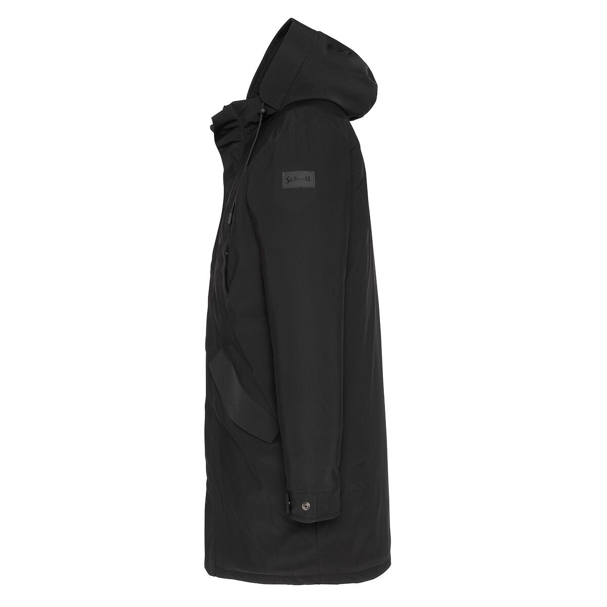 Parka à capuche, imperméable, CHASEN noir, SCHOTT