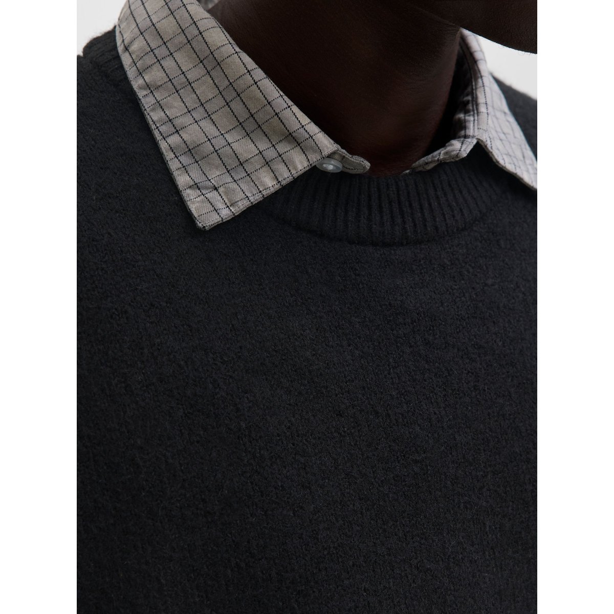 Pull En Maille black 1, JACK & JONES