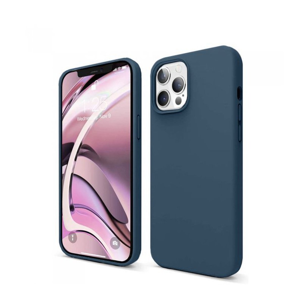 Coque iPhone 13 Pro antichoc + 2 vitres bleu, EVETANE