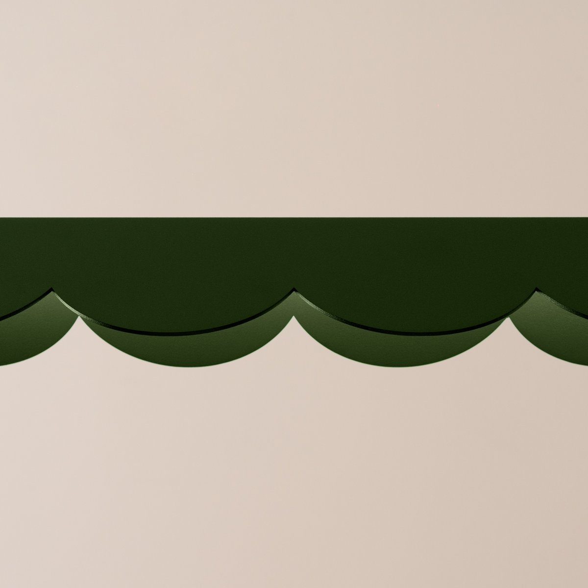 Suspension Aluminium Vert Olive LED 1 Biscuit vert olive, EDEN
