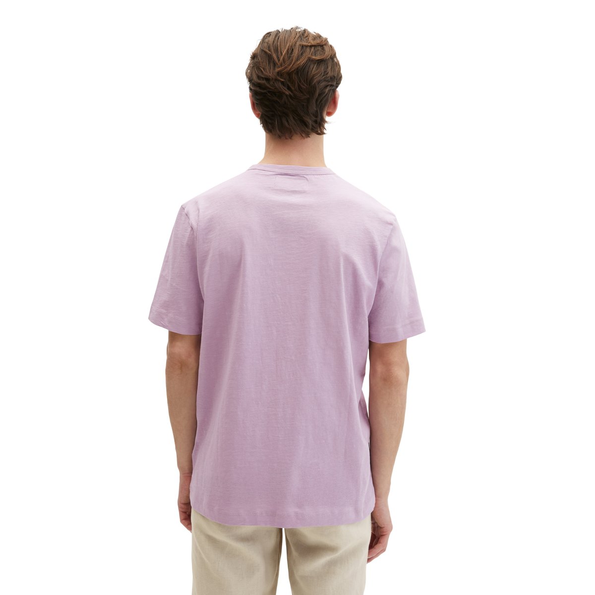 T-shirt coupe classique en jersey slub doux violet, MARC O'POLO