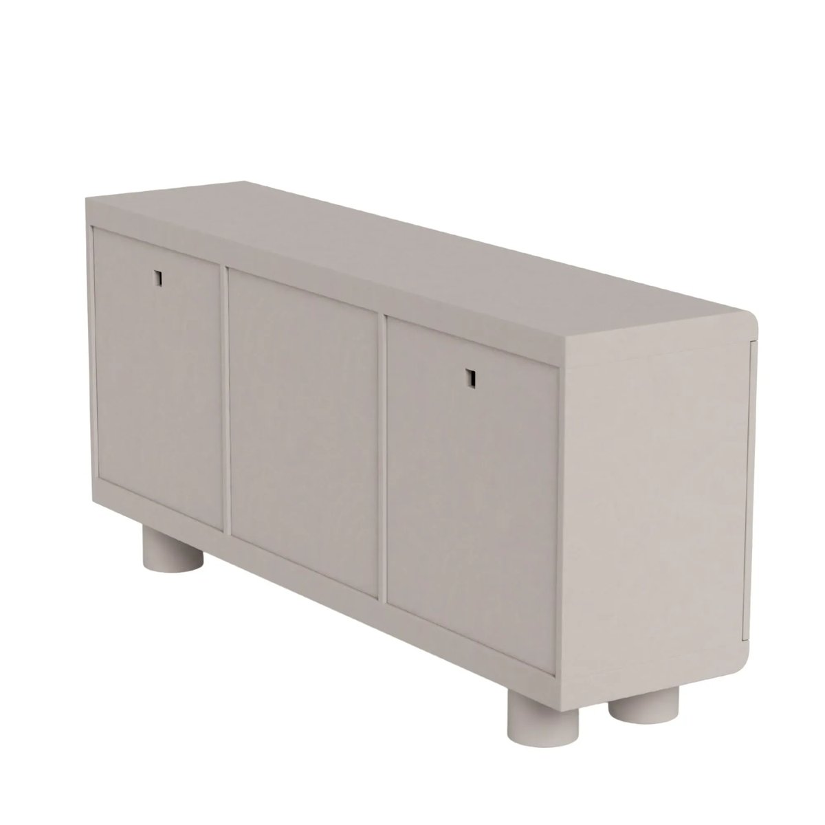 Buffet bas design 3 portes gris L160 - MAGDA gris, HELLIN, DEPUIS 1862