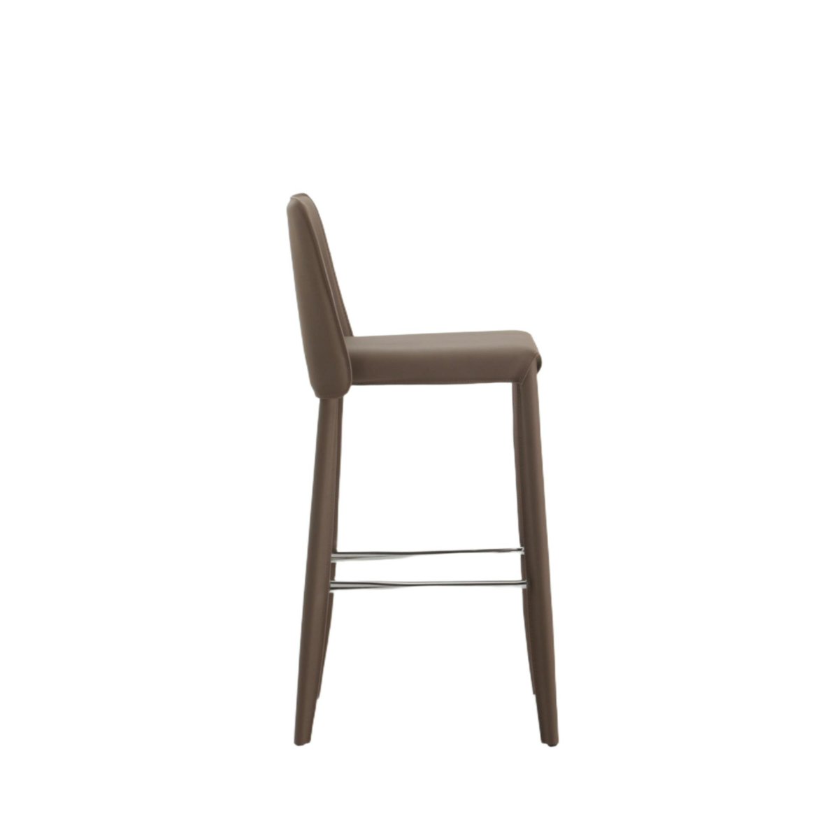 Tabouret de bar en simili avec repose-pieds (lot de 2) CORTINA marron, PIER IMPORT