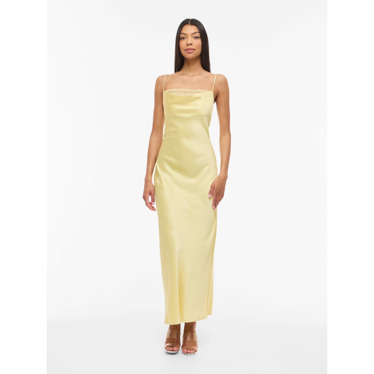 Robe Longue pastel yellow, VILA