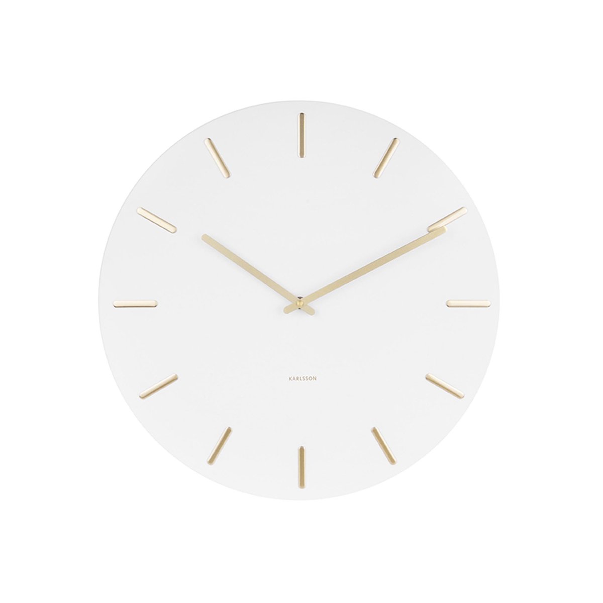 Horloge Murale Acier CHARM blanc, KARLSSON