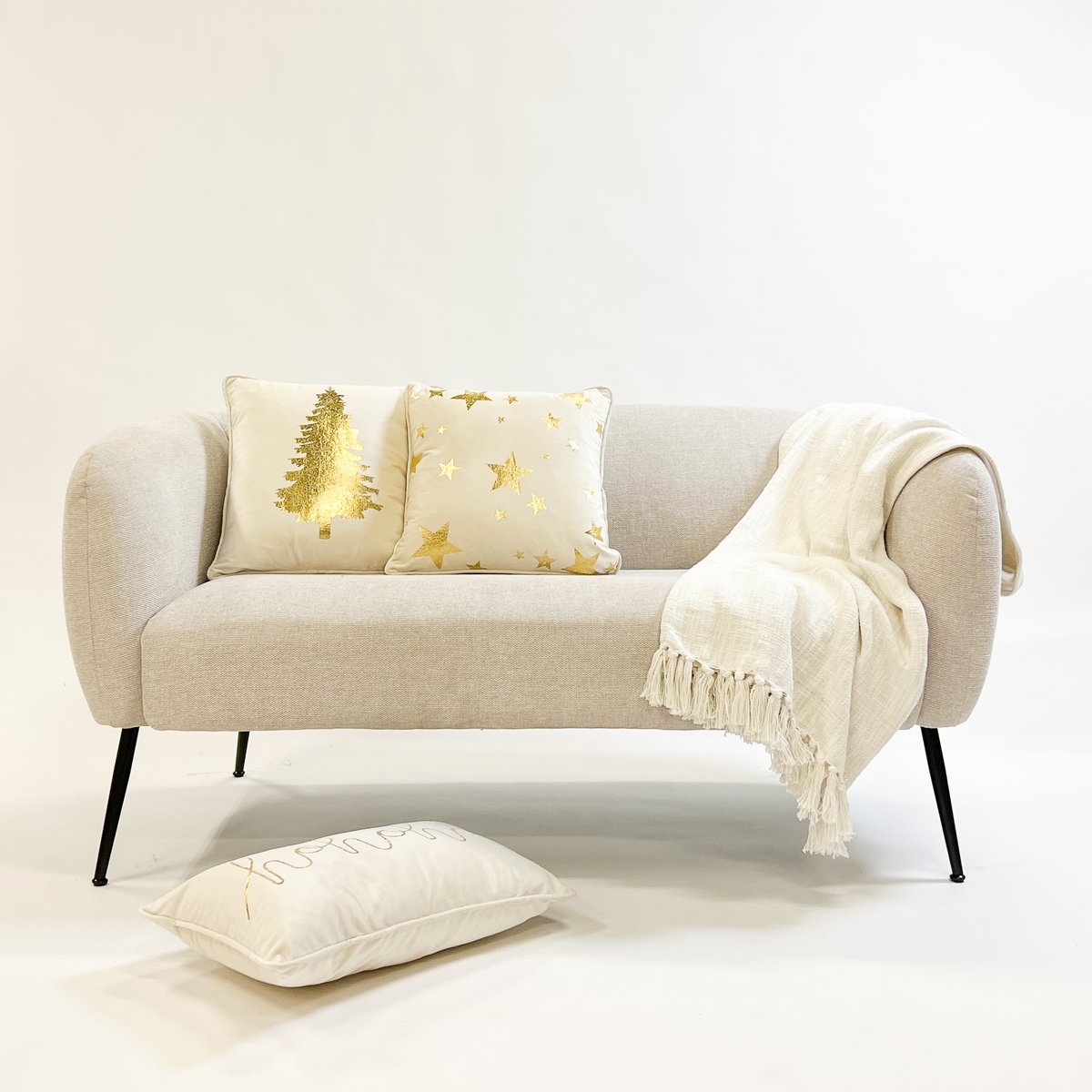 Coussin Tree blanc, DUTCH DECOR