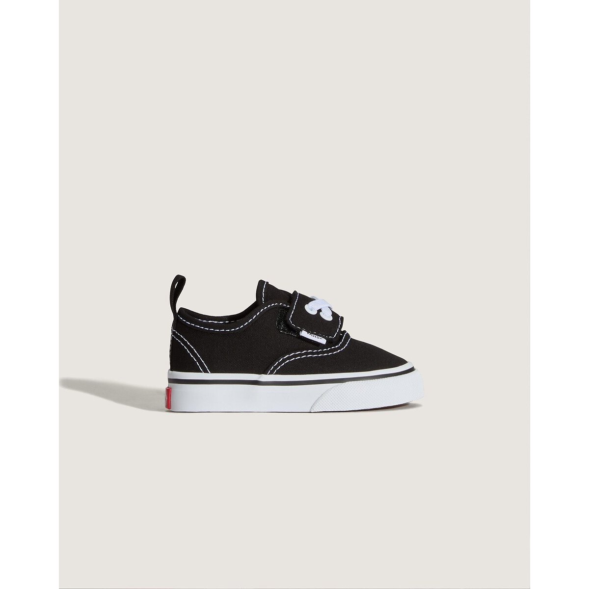 Kids Authentic Low Top Trainers with Touch 'n' Close Fastening black, VANS