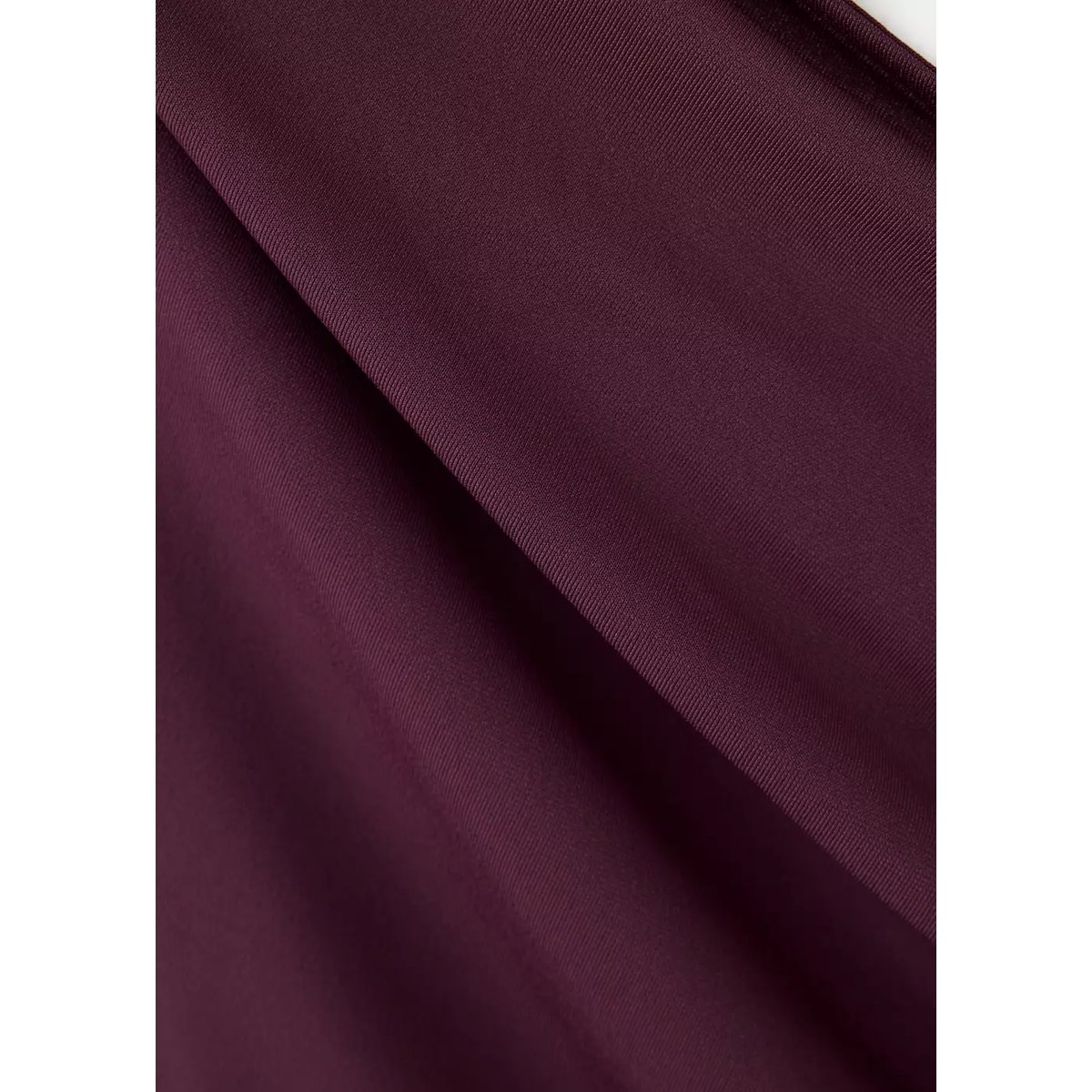 Body asymétrique encolure lie de vin, MANGO