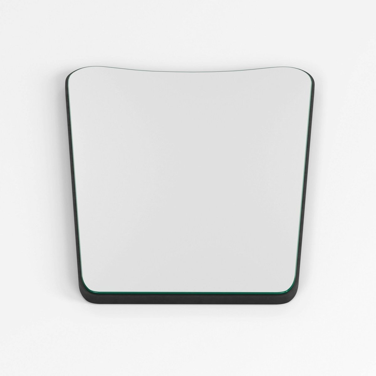 Miroir mural moderne asymétrique 70 cm - style organique CODY noir, PIER IMPORT