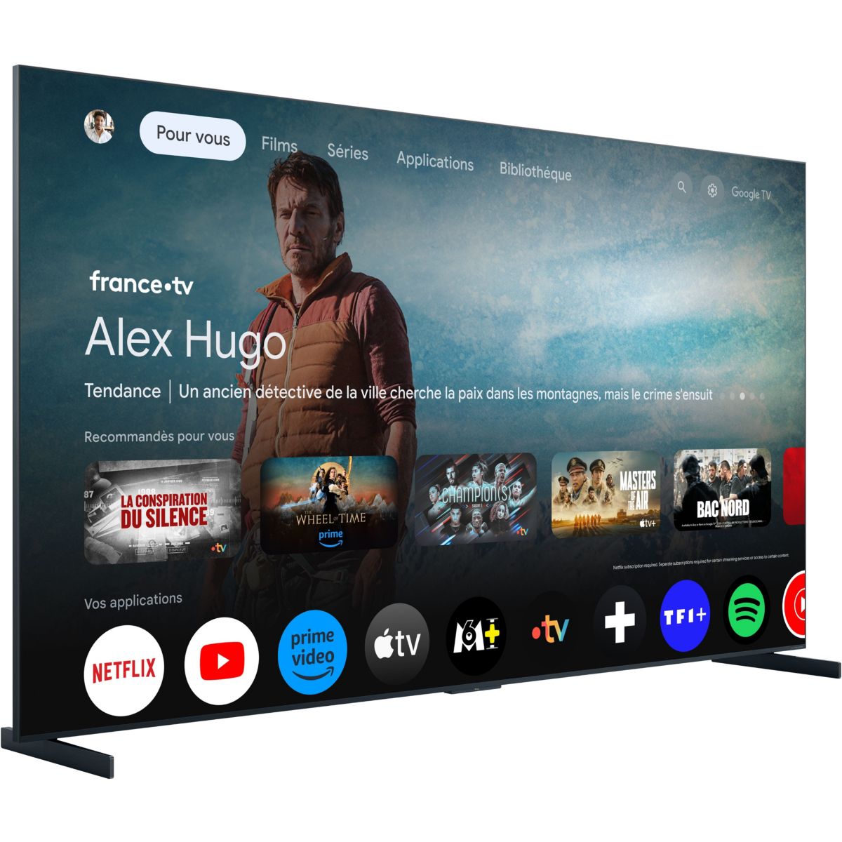 TV RGB 85RM9L (2026) 85" (216 cm) 4K - 144 Hz, Google TV, système sonore Bang & Olufsen couleur unique, TCL