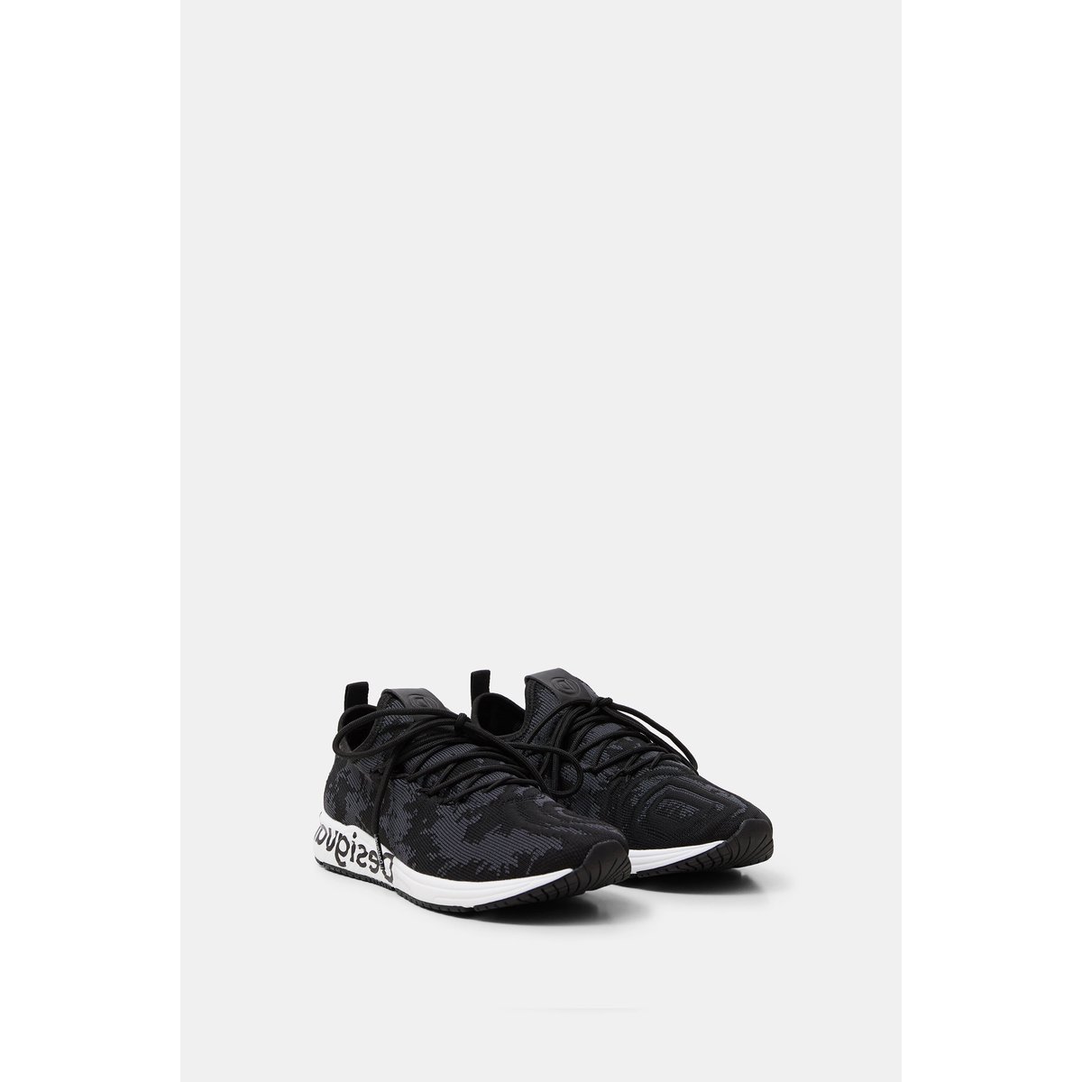 Basket Runner Knit Sock Low noir, DESIGUAL