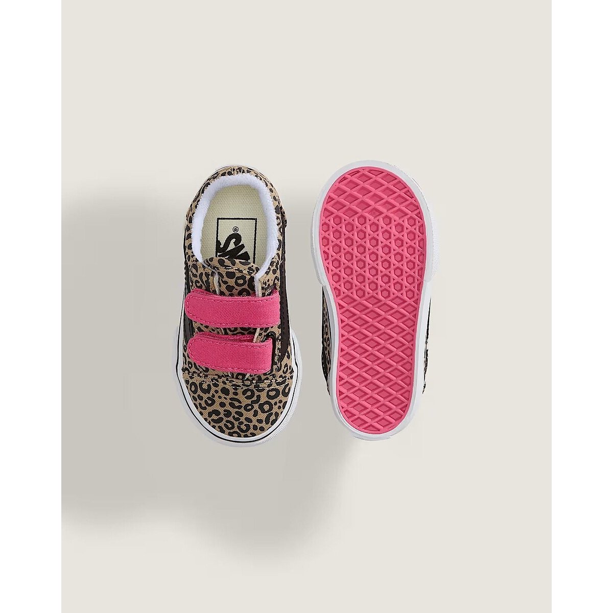 Scarpe da ginnastica basse con chiusura a velcro, TD OLD SKOOL V leopardata, VANS