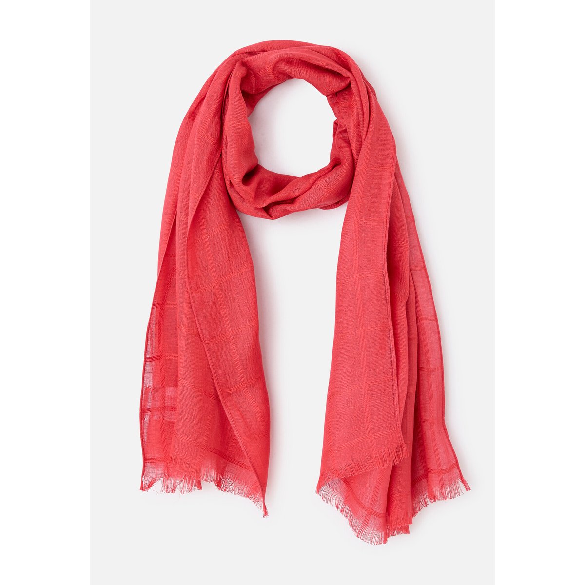Etole tissu effet carreaux rouge brique, DAMART