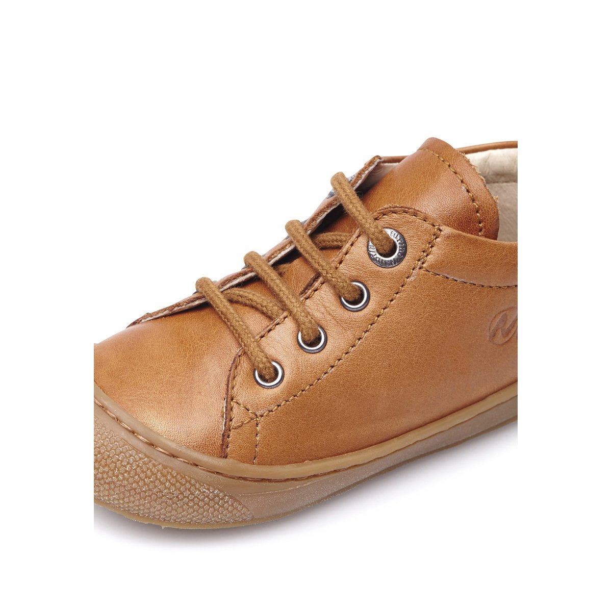 Chaussures premiers pas en cuir COCOON cognac, NATURINO