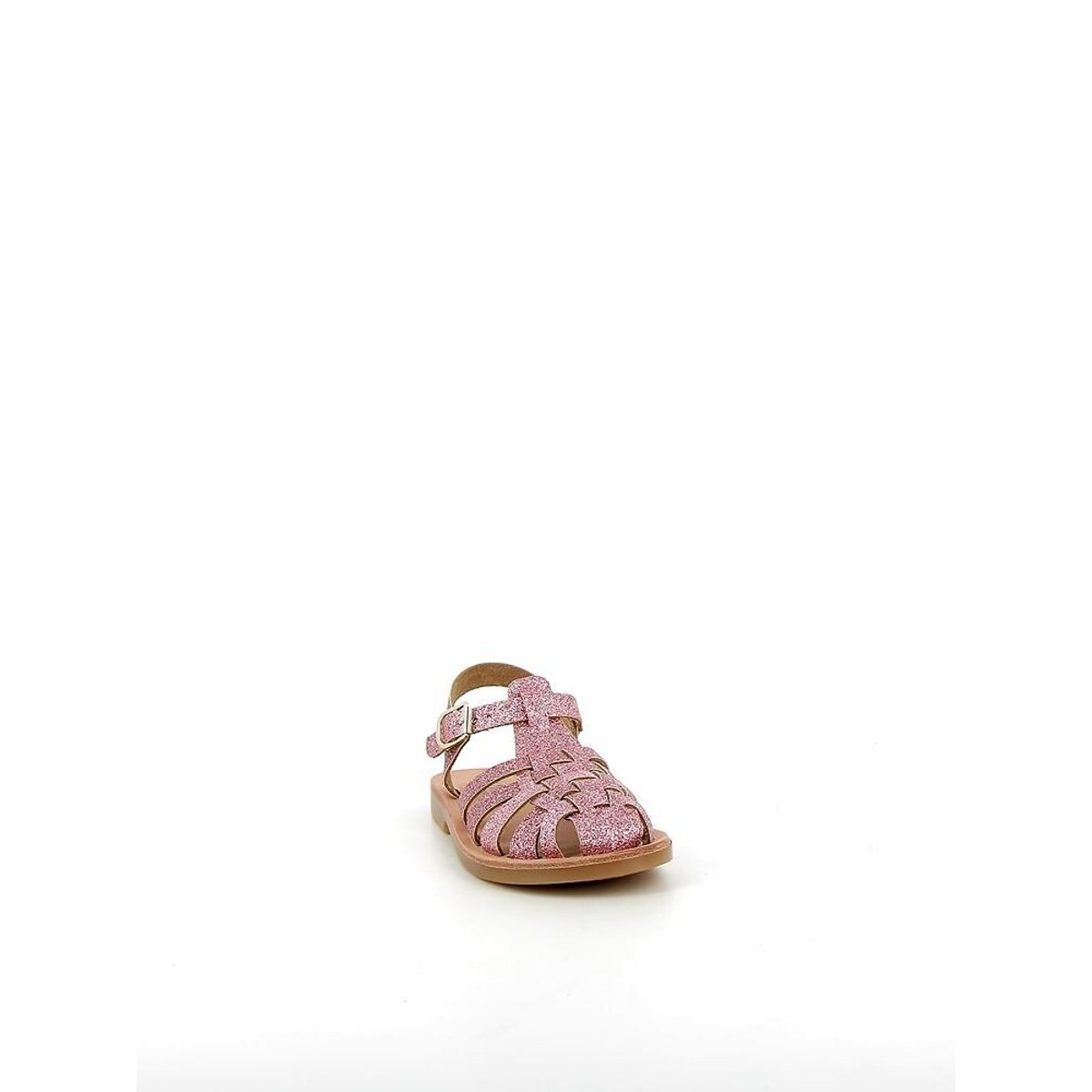 Sandali in pelle SUNSHINE rosa paillette, MEDUSE