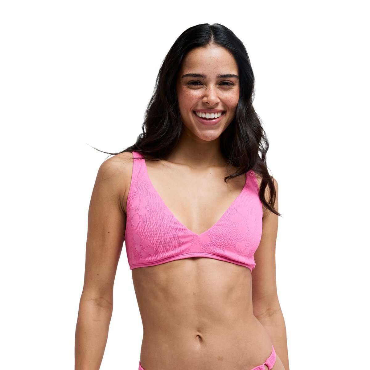 Haut de maillot de bain bikini triangle. rose sangria sunset, ROXY