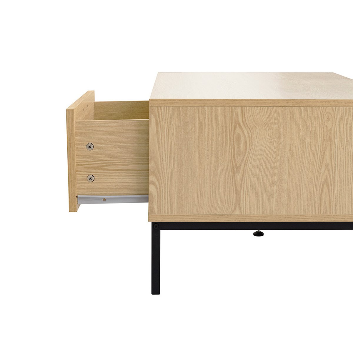 Table basse - NAGATO bois / noir, BEST MOBILIER