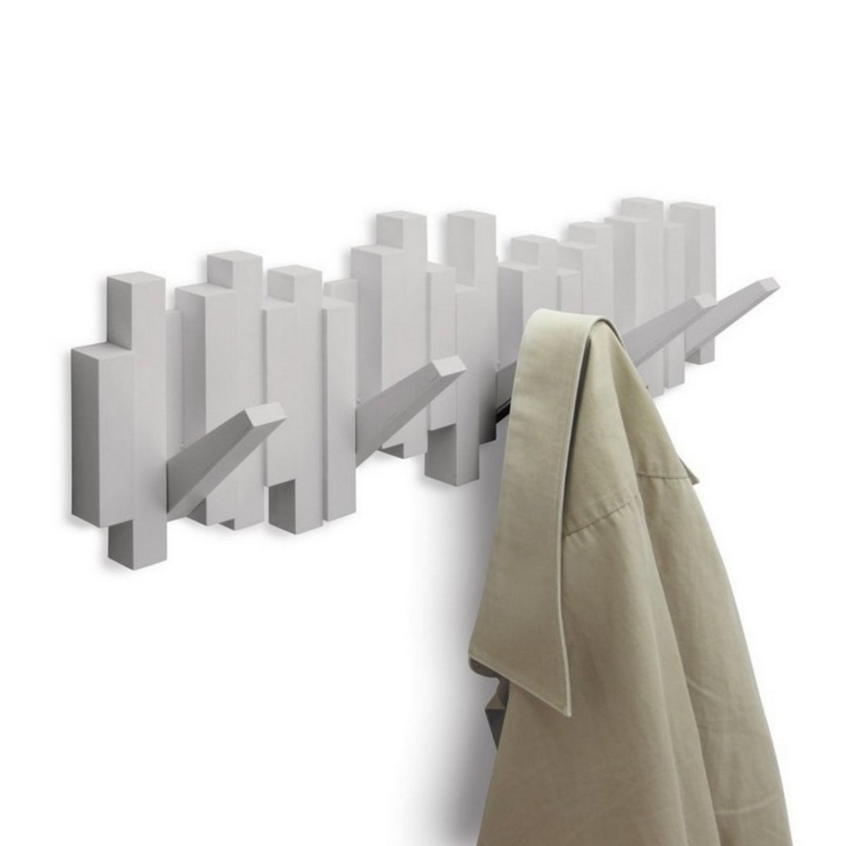 Porte-manteau design mural patères  STICKS gris, UMBRA