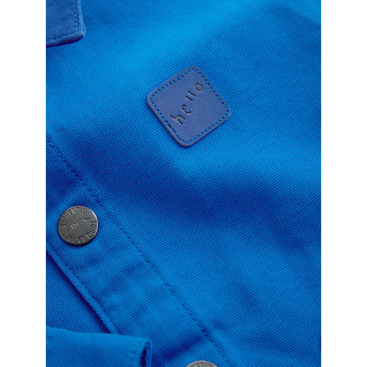 Surchemise en toile bleu cobalt, NEXT